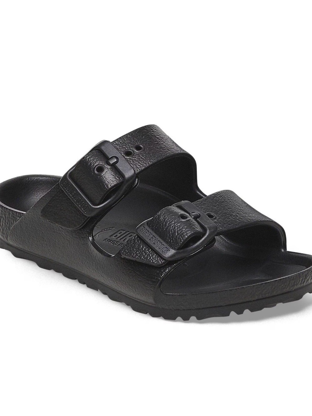 Birkenstock Black Two-Strap EVA Kids Slide Sandal Size C12